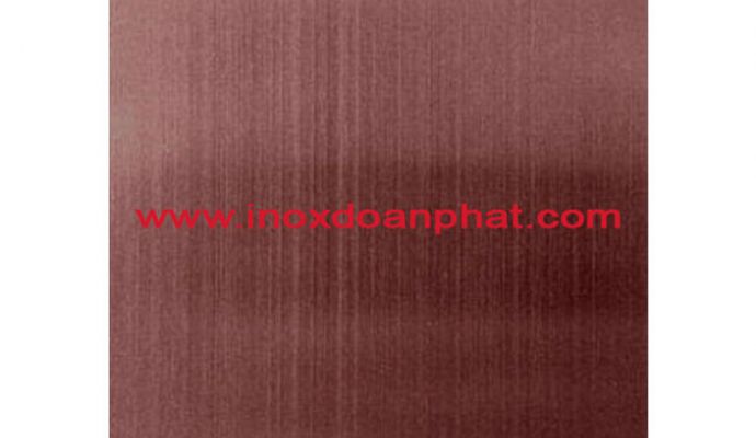 Inox xước vang đỏ