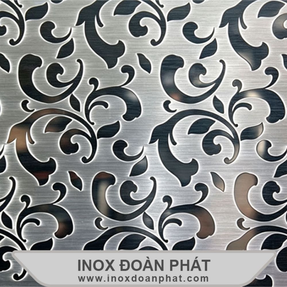 Inox hoa văn hoa dâu